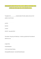 FIREFIGHTER HAZMAT OPS TEST FINAL EXAM &vert; COMPLETE QUESTIONS WITH EXPERT SOLUTIONS 2026 -2027 LATEST UPDATED &vert; GET A&plus;