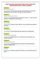 MGMT 300 FINAL EXAM CSULB LATEST ACTUAL EXAM WITH&NewLine;VERIFIED QUESTIONS & CORRECT ANSWERS&NewLine;