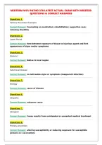 MIDTERM WCU PATHO 370 LATEST ACTUAL EXAM WITH VERIFIED&NewLine;QUESTIONS & CORRECT ANSWERS&NewLine;