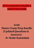 ATI Community Health A & B Test Guide 2026 &vert; Nursing Study Guide&comma; Practice Questions&comma; Review & Exam Prep PDF