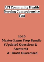 ATI Community Health Nursing Comprehensive Test 2026 &vert; Study Guide&comma; Practice Questions&comma; Review & Exam Prep PDF