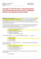 Georgia Tech EAS 1600 Introduction to Environmental Science Exam 2 Multiple Choice Test Bank & Study Guide&period;pdf&NewLine;&NewLine;Georgia Tech EAS 1600 Introduction to Environmental Science Exam 2 Multiple Choice Test Bank & Study Guide&period;pdf&NewLine;&NewLine;