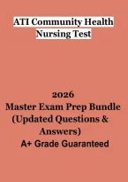 ATI Community Health Nursing Test 2026 &vert; Study Guide&comma; Practice Questions&comma; Exam Review & Nursing Test Prep PDF