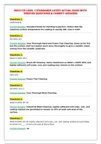 NACE CIP LEVEL 1 STANDARDS LATEST ACTUAL EXAM WITH&NewLine;VERIFIED QUESTIONS & CORRECT ANSWERS