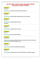 NACE CIP LEVEL 1 LATEST ACTUAL EXAM WITH VERIFIED&NewLine;QUESTIONS & CORRECT ANSWERS