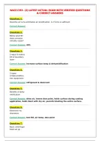 NACE CIP2 - &lpar;2&rpar; LATEST ACTUAL EXAM WITH VERIFIED QUESTIONS&NewLine;& CORRECT ANSWERS