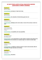 NC BLET ETHICS LATEST ACTUAL EXAM WITH VERIFIED&NewLine;QUESTIONS & CORRECT ANSWERS