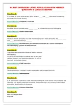 NC BLET INTERVIEWS LATEST ACTUAL EXAM WITH VERIFIED&NewLine;QUESTIONS & CORRECT ANSWERS