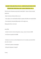 WALDEN NURS 6501 FINAL EXAM &vert;  COMPLETE QUESTIONS WITH EXPERT SOLUTIONS 2026 -2027 LATEST UPDATED &vert; GET A&plus;