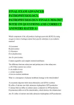 Advanced Pathophysiology Final Exam Study Guide&colon; 159 Practice Questions with Answers for Nursing & Medical Certification &lpar;2026-2027 Edition&rpar;