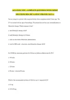 ACLS POST TEST &vert;  COMPLETE QUESTIONS WITH EXPERT SOLUTIONS 2026 -2027 LATEST UPDATED &vert; GET A&plus;