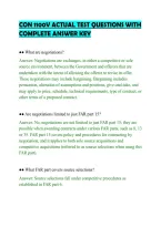 CON 1100V ACTUAL TEST QUESTIONS WITH&NewLine;COMPLETE ANSWER KEY