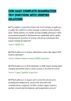 CON 1100V COMPLETE EXAMINATION&NewLine;TEST QUESTIONS WITH VERIFIED&NewLine;SOLUTIONS