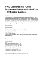 HVAC Excellence Heat Pumps Employment Ready Certification Exam &ndash; 300 Practice Questions&period;pdf&NewLine;&NewLine;