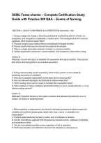 SKML Feces-chemie &ndash; Complete Certification Study Guide with Practice 300 Q&A &ndash; Exams of Nursing&period;pdf&NewLine;&NewLine;