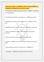 NUR 504 EXAM 1 &vert; UPDATED ACTUAL QUESTIONS &vert; A&plus;&NewLine;VERIFIED ANSWERS AND STUDY GUIDE&NewLine;