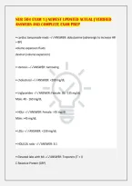 NUR 504 EXAM 1 &vert; NEWEST UPDATED ACTUAL &vert; VERIFIED&NewLine;ANSWERS AND COMPLETE EXAM PREP