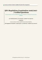 QFA Regulations Exam 2026&sol;2027 &vert; 400 Verified Questions & Answers &vert; Insurance Institute of Ireland QFA Prep &vert; 5 Core Domains &vert; Instant Download