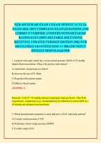 NUR 445&sol;NUR 445 EXAM 1 EXAM NEWEST ACTUAL EXAM 2026- 2027 COMPLETE EXAM QUESTIONS AND CORRECT VERIFIED ANSWERS WITH DETAILED RATIONALES &lpar;100&percnt; RELIABLE SOLUTIONS&rpar; RECENTLY UPDATED VERSION EDITION 2026 NUR 445 EXAM&vert;GUARANTEED PASS A&plus; &vert;BRAND NEW&excl;&excl;&excl; &vert;INSTANT 