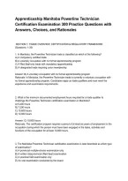 Apprenticeship Manitoba Powerline Technician Certification Examination 300 Practice Questions with Answers&comma; Choices&comma; and Rationales &lpar;1&rpar;&period;pdf&NewLine;&NewLine;