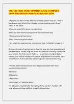 NSG 100 FINAL EXAM &vert; UPDATED ACTUAL &vert; COMPLETE&NewLine;EXAM PREPARATION WITH VERIFIED SOLUTIONS