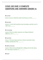 COUC 522 QUIZ 3 COMPLETE&NewLine;QUESTIONS AND ANSWERS GRADED A&plus;