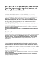 ASCE BC&period;CE ACOPNE Board-Certified Coastal Engineer Panel Oral Examination 300 Exam-Style Questions with Answers&comma; Choices&comma; and Rationales&period;pdf&NewLine;&NewLine;