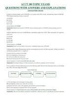 ACCT 200 TOPIC EXAMS QUESTIONS WITH ANSWERS AND EXPLANATIONS &vert; American Public University