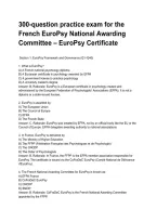 300-question practice exam for the French EuroPsy National Awarding Committee &ndash; EuroPsy Certificate&period;pdf&NewLine;&NewLine;