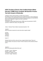 HVAC Excellence Electric Heat Certified Subject Matter Educator &lpar;CSME&rpar; Exam Complete 300-Question Practice Test with Answers & Rationales&period;pdf&NewLine;&NewLine;