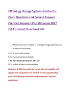 CO Energy Storage Systems Contractor &NewLine;Exam Questions and Correct Answers &NewLine;&lpar;Verified Answers&rpar; Plus Rationale 2027 &NewLine;Q&A&vert; Instant Download Pdf