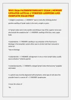 WGU D236 PATHOPHYSIOLOGY EXAM &vert; NEWEST&NewLine;UPDATED ACTUAL &vert; VERIFIED ANSWERS AND&NewLine;COMPLETE EXAM PREP