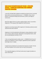 WGU D236 PATHOPHYSIOLOGY EXAM &vert; UPDATED&NewLine;ACTUAL &vert; COMPLETE QUESTIONS AND CORRECT&NewLine;VERIFIED ANSWERS