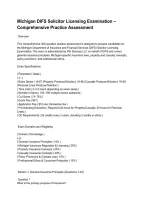 Michigan DIFS Solicitor Licensing Examination &ndash; Comprehensive Practice Assessment&period;pdf&NewLine;&NewLine;