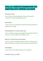 CPCU 540 COMPLETE EXAMINATION TEST&NewLine;QUESTIONS WITH VERIFIED SOLUTIONS