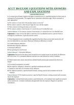 ACCT 304 EXAM 3 QUESTIONS WITH ANSWERS AND EXPLANATIONS &vert; American Public University