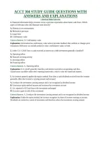 ACCT 304 Exams 1&comma; 2 & 3 &plus; Midterm & Final Exam &vert; Complete Exam Prep&comma; Study Guide & Practice Questions with Answers and Explanations Bundle