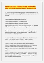 NSG 320&colon; EXAM 3 &vert; UPDATED ACTUAL QUESTIONS &vert;&NewLine;COMPLETE STUDY GUIDE AND VERIFIED SOLUTIONS