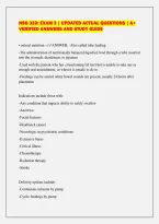 NSG 320&colon; EXAM 3 &vert; UPDATED ACTUAL QUESTIONS &vert; A&plus;&NewLine;VERIFIED ANSWERS AND STUDY GUIDE&NewLine;