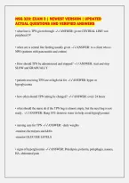 NSG 320&colon; EXAM 3 &vert; NEWEST VERSION &vert; UPDATED&NewLine;ACTUAL QUESTIONS AND VERIFIED ANSWERS
