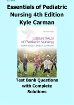 Test bank Essentials Of Pediatric Nursing 4th Edition Author&colon;Theresa Kyle&comma; Susan Carmen&comma; All Chapters 1 - 29&comma; Complete With Questions And Answers Latest Version