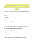 VIRTUAL ATI PREDICTOR &lpar;GREEN LIGHT&rpar; EXAM&vert;  COMPLETE QUESTIONS WITH EXPERT SOLUTIONS 2026 -2027 LATEST UPDATED &vert; GET A&plus;