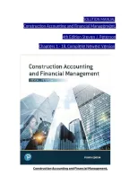 Solution Manual for Construction Accounting & Financial Management 4th Edition by Steven J&period; Peterson 9780135232873 &vert; Chapters 1&ndash;18 Complete