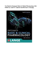  Katzung&rsquo;s Basic & Clinical Pharmacology 16th Ed &vert; Test Bank