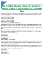APEA Pre-Predictor Actual Exam Questions with Correct Answers & Rationales &vert; Complete NP Board Exam Study Guide &vert;&vert;Complete A&plus; Guide
