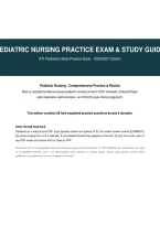 Pediatric Nursing Practice Exam & Study Guide &ndash; Pediatrics-Style Practice Bank 2026&sol;2027 Edition
