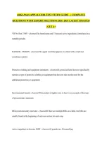 ARKANSAS APPLICATOR TEST STUDY GUIDE   &vert;  COMPLETE QUESTIONS WITH EXPERT SOLUTIONS 2026 -2027 LATEST UPDATED &vert; GET A&plus;
