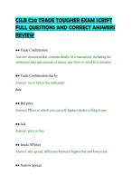CSLB C20 TRADE TOUGHER EXAM SCRIPT&NewLine;FULL QUESTIONS AND CORRECT ANSWERS&NewLine;REVIEW