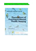 Varcarolis Foundations of Psychiatric-Mental Health Nursing 10th Ed &vert; Test Bank