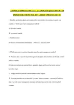 ARKANSAS APPLICATOR TEST    &vert;  COMPLETE QUESTIONS WITH EXPERT SOLUTIONS 2026 -2027 LATEST UPDATED &vert; GET A&plus;
